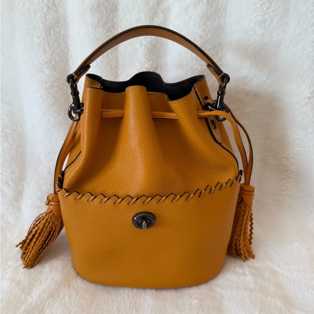 Coach Lora Bucket Bag Drawstring Purse - Picture 1 of 12